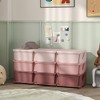 Qaba Kids Storage Unit Dresser Tower with Drawers Chest Toy Organizer for Bedroom Nursery Kindergarten Living Room for Boys Girls - 2 of 4
