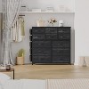 Dresser for Bedroom with 12 Drawers, 5 Side Pockets & 2 Hooks, Storage Drawer Organizer Metal Frame, Wooden Top for Closet, for Bedroom, Living Room - 4 of 4