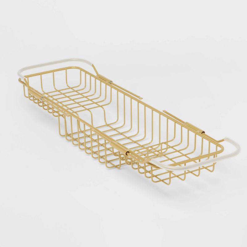 Metal Bathtub Tray with Expandable Arms Brass - Room Essentials&#8482;, 4 of 7