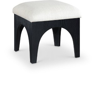 Meridian Furniture,Lawson Chenille Fabric Upholstered Ottoman - 1 of 4