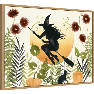 Grace Popp Witch's Garden Halloween Canvas Wall Art 30 x 23-in