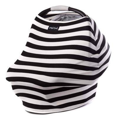 Milk Snob Multifunctional Cover- Black & White Signature Stripe