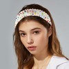 Unique Bargains Crystal Headband Rhinestone Hairband for Women Multicolored 1.2 Inch Wide 1Pcs - 2 of 4