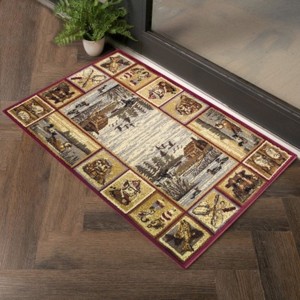 LunaLulinlk Nature's Nest Multi 5 ft. 3 in. x 7 ft. 3 in. Lodge Area Rug - 1 of 4