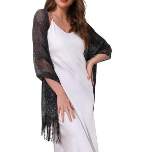 INSPIRE CHIC Women's 100% Polyester Fashion Pashmina Shawls 190 x 45 cm 1 Pc - 1 of 4