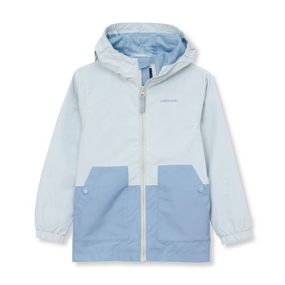 Lands' End Kids Water Resistant Hooded Slicker Rain Jacket
