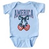The Juniper Shop America Flag Cherries Coquette Baby Short Sleeve Bodysuit - 2 of 4