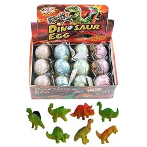 JuzToys 12Pcs Hatching Dinosaur Eggs, Novelty Magic Growing Pet Dinosaur Egg in Water, Easter Dino Egg Toys Gifts for Kids Party Supplies - 1 of 3