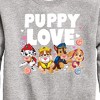 Boys' - Paw Patrol - Puppy Luv Graphic Long Sleeve Fleece Sweatshirt - 2 of 4