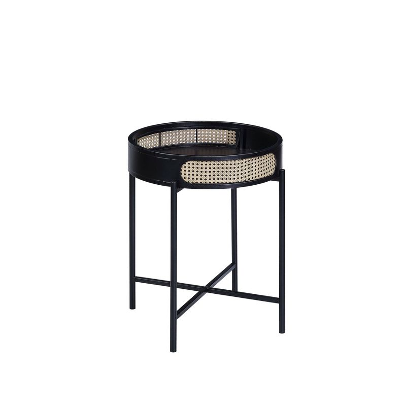 22&#34; Colson Accent Table Black Finish - Acme Furniture, 5 of 7