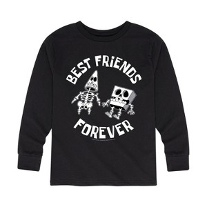 Boys' - SpongeBob SquarePants - Best Friends Forever Long Sleeve Graphic T-Shirt - 1 of 4