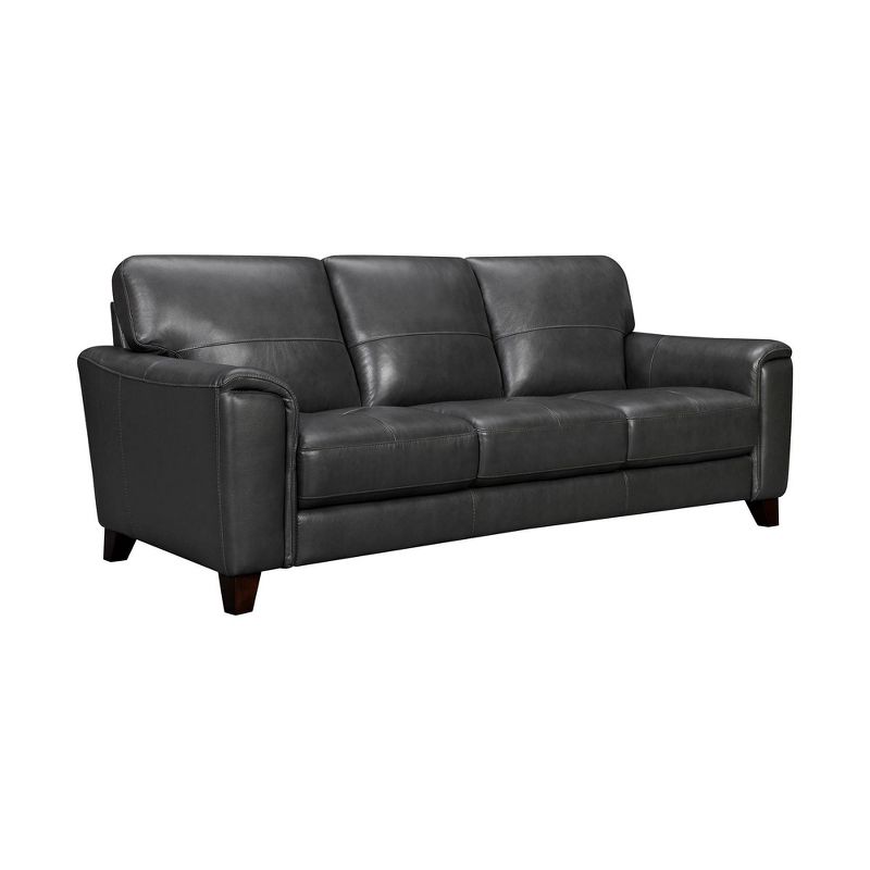 87" Bergen Genuine Leather Square Arm Sofa - Armen Living, 4 of 10