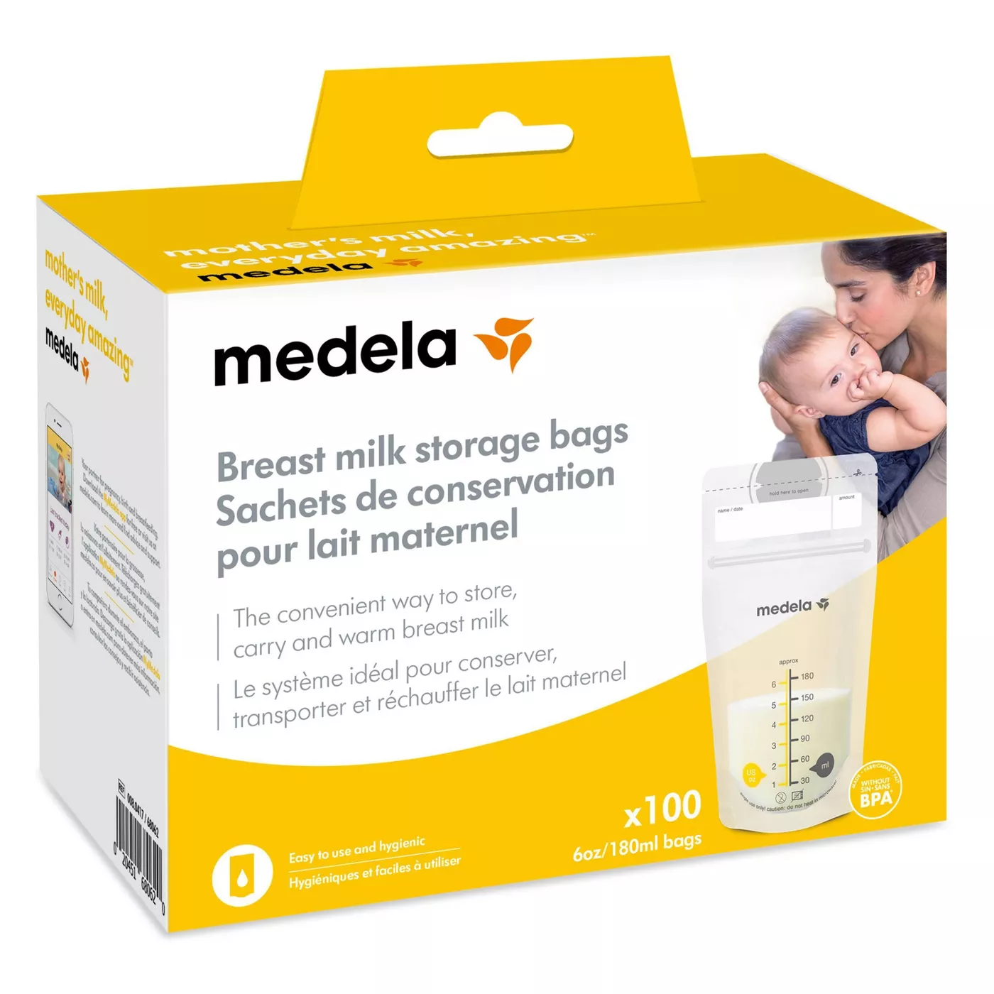 Medela Breast Milk Storage Bags 6oz/180ml - image 1 of 9
