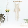 Unique Bargains Macrame Plant Hanger Woven Cotton Indoor Outdoor Decorative - 2 of 4