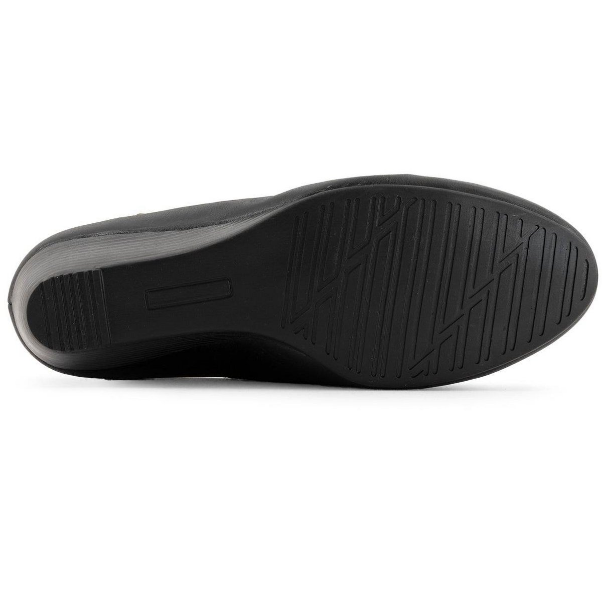 Женские туфли Andrea Women's Leather Wedge Loafers 62604 Black 10 — фото 5