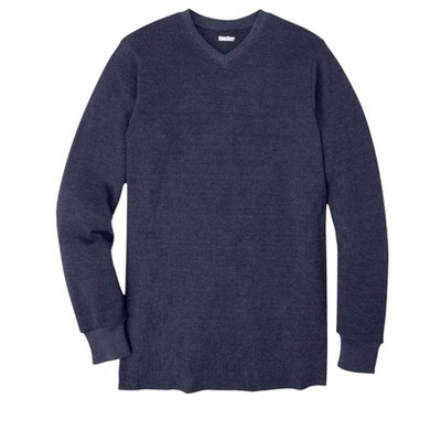KingSize Men's Big & Tall Heavyweight Thermal V-Neck Underwear Shirt