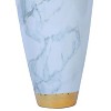 Gulches Celadon Marble Ceramic Vase with Gold Accents - Elegant Home Decor - 3 of 4