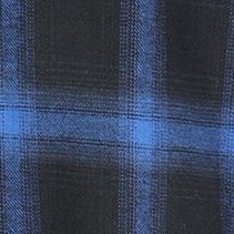 1132 - black / blue plaid