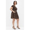 Women's Plus Size Shae Print Dress - leopard | CITY CHIC - 2 of 4