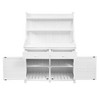 65" Outdoor Potting Bench Table, Wooden Patio Workstation with Storage Shelf, Drawer and Cabinet, Garden Potting Bench for Backyard Patio - 3 of 4