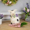 Northlight Spotted Sitting Piglet Rustic Spring Figurine - 9" - Off White and Black - image 3 of 4