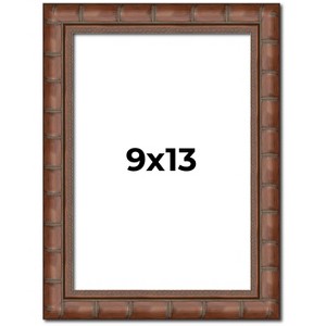 PosterPalooza | 9x13 Modern Bamboo Picture Frame, UV Acrylic, 5 Finishes - 1 of 4