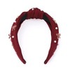 Unique Bargains Women's Bow Faux Pearls Tie Headbands 1 Pc - 4 of 4