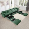 GDFStudio Sandy 146.4“ Chenille U-Sectional Sofa with Storage Pull out Drawer - 2 of 4