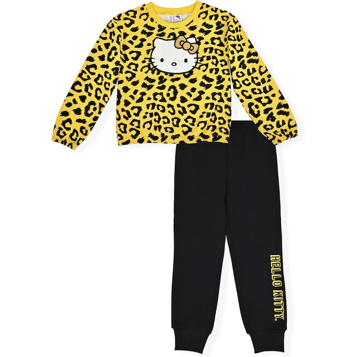 Hello Kitty Little Girls' 2-Piece Fleece Sweatshirt & Sweatpant Jogger Set