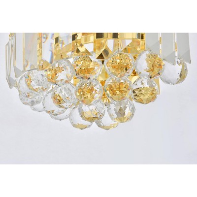 Corona Chrome Wall Sconce with Clear Royal Cut Crystal
