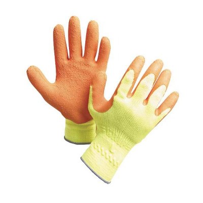 Showa  Coated Gloves,Orange/Hi-Vis Yellow,L,PR 317L-09