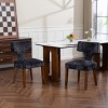 Set of 2 Upholstered Dining Chairs with Rubber Wood Legs, Modern Armless Accent Chairs for Dining Room, Living Room, or Kitchen-Tanpinhause - 2 of 4