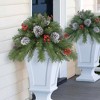 Puleo 18" Pre-Lit LED Artificial Urn Filler with Pinecones & Berries Warm White Lights - 2 of 4