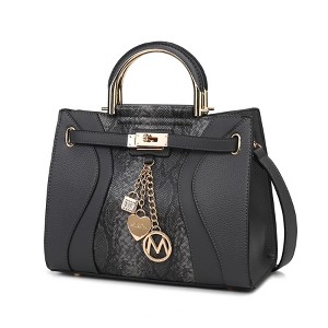 MKF Collection Cassia Snake embossed Vegan Leather Women’s Satchel Bag by Mia K - 1 of 4