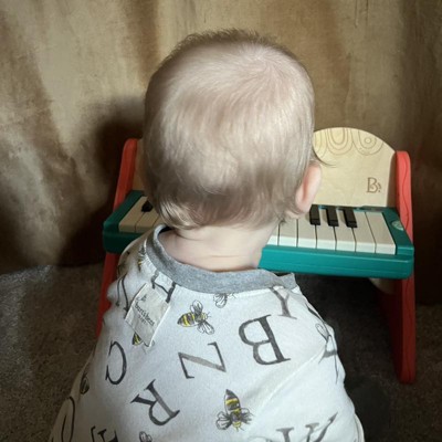 B. Toys Wooden Toddler Kids Piano Keyboard w/ Sheet Music 