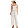 Women's Embroidered Tie Strap Top & Pants Set Of 2 - MABLE - 3 of 4