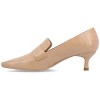 Journee Collection Womens Celina Kitten Heel Loafer Square Toe Pumps - 2 of 4