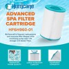 Hurricane HF6H960-01 Advanced Spa Filter Cartridge Replacement or PJW60TL-F2S, Unicel 6CH-960, Filbur FC-2800, J-300, J-400, 6540-476, 6540-383 - 2 of 4