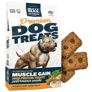 Bully Max Classic Premium High-Protein Chicken Adult Crunchy Dog Treats, 14.1-oz bag - 1 of 4