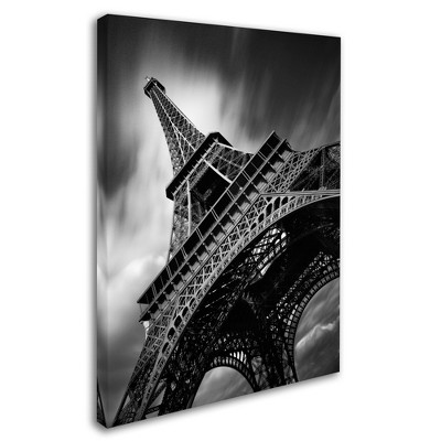 Trademark Fine Art-Moises Levy 'Eiffel Tower Study II' Matted Framed Art
