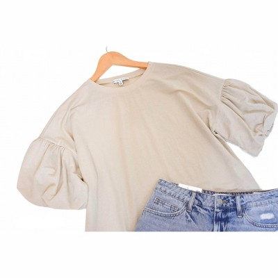 Women's Wo's Trudy Balloon Sleeves Blouse - MIOU MUSE