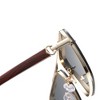 Anna-Kaci Men's Classic Versatile Imitation Wood Grain Leg Fashionable UV400 Sunglasses - 4 of 4