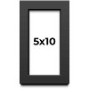PosterPalooza | Panoramic Flat Black Picture Frame - UV Acrylic, Foam Board Backing, Hanging Hardware - 2 of 4