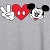 Women's - Disney - Peace Love Mickey Oversized Graphic T-Shirt - 2 of 4