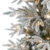 Nearly Natural 7.5-ft Flocked Manchester Spruce Artificial Christmas Tree with 450 Lights and 949 Bendable Branches - 3 of 4