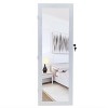 Wall-Mounted Wooden Jewelry Organizer Cabinet With LED Lighting And Multiple Storage Compartments - 2 of 4