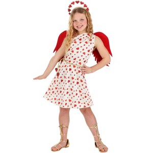 HalloweenCostumes.com Girl's Cutie Cupid Costume for Kids | Valentine's Day Costume - 1 of 4