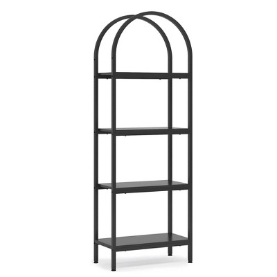 NicBex Bookshelf with Display Shelves & Metal Frame Bookcases for Living Room Home Office