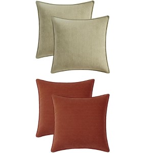 REGALWOVEN 4 Pcs Solid Chenille Soft Couch Throw Pillow Covers for Sofa Living Room Home Decor 20 x 20 Inch - 1 of 4