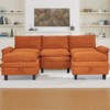 IULULU Modular Sectional Sofa, Oversized Corduroy Couch Comfy Cloud Sectional Couch - 2 of 4